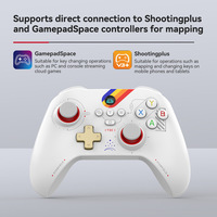 Control Inalámbrico para Juegos Z03, 800Hz de Velocidad de Respuesta, 3 Modos, Gamepad FPS para Switch, PS3, PS4, Android, iOS con Gatillos Hall y Micro-Movimiento