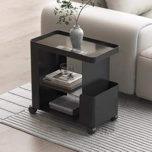 Mobile Trolley With Storage Shelf And Wheels For Living Room Or Bedroom Use - Product Image 4