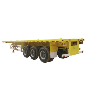 Sử dụng phẳng container mang phẳng Trailer bán với Dịch vụ tốt