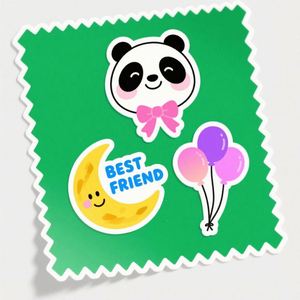 Children's Reusable Waterproof PVC <b>Stickers</b> Books Kawaii Stationery Die-Cut Cute Cartoon <b>Stickers</b> for Kids Early Education - Product Image 5