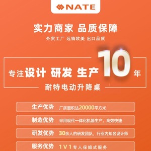 Nate Electric Lifting <b>Table</b> <b>Adjustable</b> Height Metal Round Desk For Home Office Meeting - Product Image 1