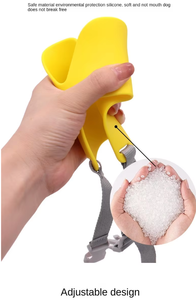 Đi Bộ Hiệu Quả Đào Tạo Vật Nuôi Cổ Áo Dây Xích & Khai Thác Chống-Cắn Chống-Vỏ Cây Chống-Ăn Rối Mõm Silicone Tay Áo Cho Chó Mèo - Product Image 6