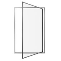 Porte coulissante de patio en verre pivotant en aluminium personnalisé DERCHI, double vitrage trempé, économie d'énergie, pour l'intérieur des maisons