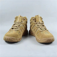Bottes tactiques pour hommes pour les sports d'hiver Chaussures d'extérieur imperméables de combat pour l'escalade et la randonnée avec bout rond Semelle intérieure en caoutchouc