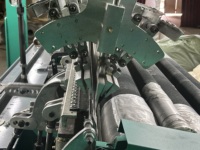 Credit Ocean Knoten lose Fischernetz maschine für knoten lose Netz schuss einführung Polyester Geogrid Raschel Kett strick maschine