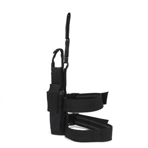 600D Nylon Molle Rechte Oberschenkel-Pistolenholster Schwarz Verstellbares Universelles Taktisches Beinholster - Product Image 5