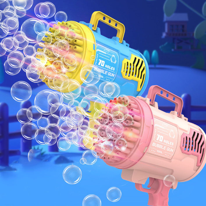 2022 оптовая продажа, автоматическая пусковая установка для мыла, воздуходувка для детей, гетлинговая воздуходувка, пусковая машина, пистолет Базука, пузырьки, игрушки