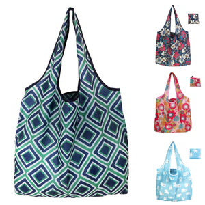 Custom Logo Nylon Shopping <b>Bags</b> Heavy Duty Reusable Polyester Shopping <b>Bag</b> Foldable <b>Tote</b> <b>Bag</b> for Groceries <b>Pocket</b> Bulk Nylon <b>Bag</b> - Product Image 1