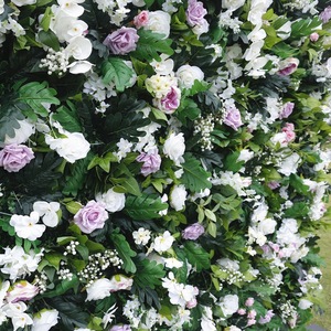 Exquisite <b>Hydrangea</b> and Rose <b>Artificial</b> <b>Flower</b> Wall 3D Stereo Floral Panel Soft pink Blend For Wedding Venue Bridal Gala - Product Image 2