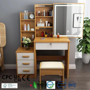 Vente en gros de coiffeuses modernes <span class=keywords><strong>pour</strong></span> <span class=keywords><strong>chambre</strong></span> à coucher, tables de maquillage avec miroir LED <span class=keywords><strong>pour</strong></span> <span class=keywords><strong>chambre</strong></span> à coucher - Product Image 1
