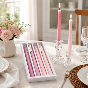 ชุดเทียนแท่งไร้ควันในกล่อง ทำมือ สีสันสวยงาม สำหรับงานแต่งงาน ตกแต่งบ้าน - Product Image 5