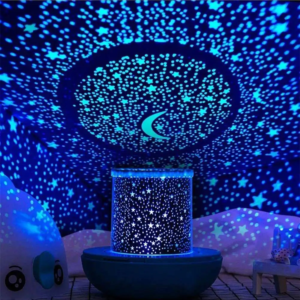 H1-29 LED Starry Sky Lamp switch Control Design Starry Sky Rotating LED Star Projector for Bedroom Night Light