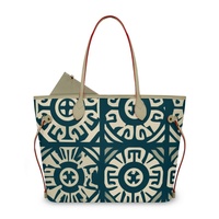Bolsa Tote Personalizable con Tu Diseño, MOQ 1 Pieza, Bolso de Mano Personalizado DIY, Estampado Floral Oriental Vintage, Bolsa Tote de Gran Capacidad