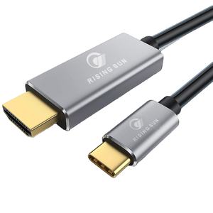 OEM di alta qualità tipo-C a <span class=keywords><strong>HDMI</strong></span> <span class=keywords><strong>convertitore</strong></span> 4K 60Hz 30Hz <span class=keywords><strong>USB</strong></span> C a <span class=keywords><strong>HDMI</strong></span> cavo ad alta velocità tipo C a <span class=keywords><strong>HDMI</strong></span> cavo per la proiezione TV - Product Image 1