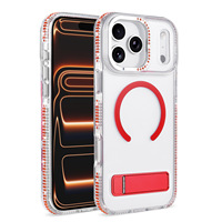 Coque pour iPhone 18 Pro Max avec béquille invisible, étui de protection mignon et scintillant avec strass et diamants pour iPhone 17 Pro Max