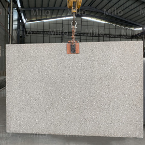 Dalles de terrazzo ML-ST001-Prefabricated avec des pierres gris clair et blanc - Product Image 3