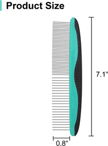 Pettine per cani strumento per toelettatura per animali domestici per rimuovere grovigli e nodi pettine per gatti per rimuovere pettine per peli di animali domestici in pelliccia opaca per Kit di toelettatura domestica - Product Image 2