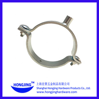 Hongjing pinces de tuyau réglables en acier galvanisé à chaud pince de poteau d'oreille d'ancrage différentes gammes pinces fendues simples