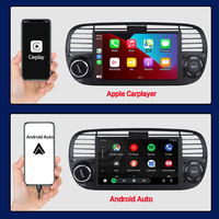 Reproductor Multimedia de DVD para Automóvil con Android 13, Apto para FIAT500, Carplay Inalámbrico, Android Auto, Navegación GPS, Radio para Automóvil, DSP, WIFI