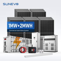 Système de stockage d'énergie solaire hybride Sunevo 500 kW 1 MW 2 MWh avec une durée de vie de 8000 cycles pour micro-réseau industriel