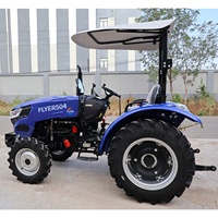 Tracteur agricole Coc 50HP 4x4 avec chargeur frontal, pompe haute productivité et composants de boîte de vitesses