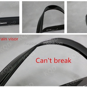 KQD Vente en gros d'accessoires automobiles de qualité supérieure, pare-soleil et pare-pluie en PC noir chromé pour Toyota Raize - Product Image 5