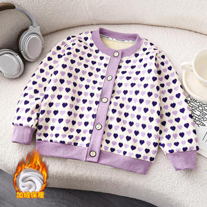 2025 nouvelles vestes tricotées polyvalentes bébé garçons et filles Cardigans chauds chandails extérieurs épais pour chemisiers et chemises de noël - Product Image 4