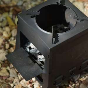 موقد خارجي من الفولاذ الكربوني الأكثر مبيعًا، موقد صناعي صديق للبيئة يعمل بالحطب، محمول للتخييم والتدفئة/الطهي - Product Image 3