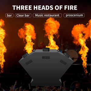 Máy phun lửa sân khấu ba đầu 200W, hiệu ứng trình diễn ban nhạc <span class=keywords><strong>DJ</strong></span> điện tử, nhiều màu sắc, điều khiển DMX512 - Product Image 4