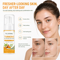 Nettoyant Visage Éclat Lumineux Contrôle Sébum Nettoyage Profond Hydratant Curcuma Niacinamide Zinc PCA Équilibre Sébum