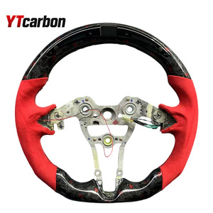 YTcarbon Racing Custom Design Flat Bottom <strong>italy</strong> suede <strong>Leather</strong> Full <strong>Leather</strong> for I30N Steering Wheel Car Accessories - Product Image 5