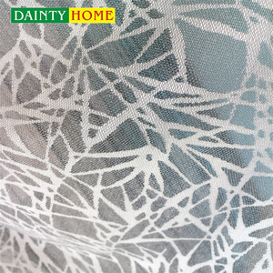 Tela de cortina de punto de urdimbre de poliéster 100% para cortina, diseño de línea, cortina transparente africana para sala de estar - Product Image 6