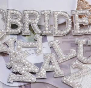 بقع حروف اللؤلؤ الكريستال بقع ذاتية اللصق - Product Image 1