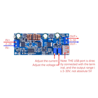 DC DC Step up Boost Converter 2-24v à 3-30v 4A 80w CC CV Module d'alimentation Alimentation régulée réglable 3.7V 6V 9V 12V avec USB