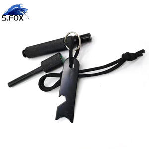 Kit de survie de qualité supérieure, sifflet de boussole, coque en aluminium remplaçable, démarreur de feu à tige de Ferro - Product Image 3