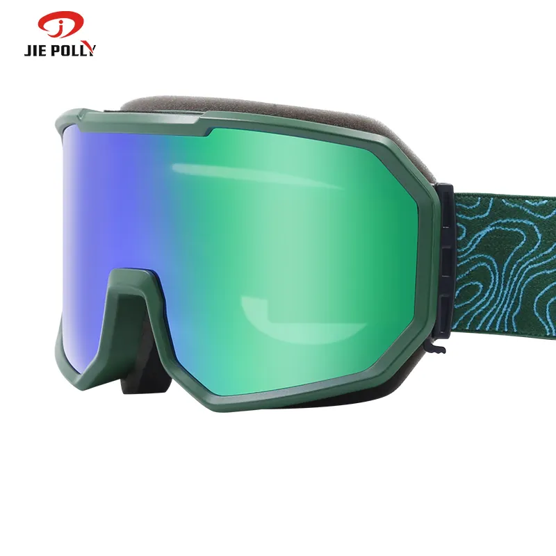 Gafas deportivas polarizadas de invierno para hombre, gafas de sol de carreras, antiniebla, nieve, antiarañazos, gafas de repuesto, gafas de esquí y Snowboard