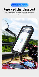 Supporto Impermeabile per <span class=keywords><strong>Telefono</strong></span> da <span class=keywords><strong>Moto</strong></span> e Bicicletta, Porta Cellulare Universale per Manubrio per Attività all'Aperto - Product Image 6