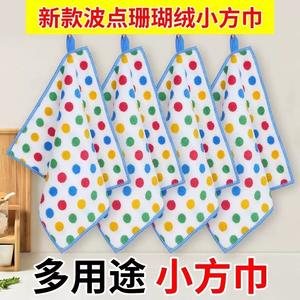 Paño de cocina con diseño de lunares, paño de limpieza para cocina, grueso, altamente absorbente, antiadherente, estropajo de vellón coral, uso doméstico - Product Image 4