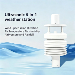 VWS006AY เครื่องวัดความเร็วลมอัลตราโซนิกแบบปรับแต่งได้สำหรับใช้งานกลางแจ้ง 6-in-1 RS485 เซ็นเซอร์วัดลมและฝน IP65 สถานีตรวจอากาศ รองรับ OEM ODM - Product Image 1