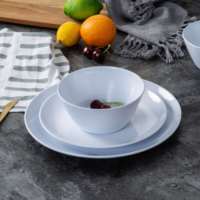 Assiettes en mélamine personnalisées, bols ronds, vaisselle, vaisselle en mélamine, ensemble d'assiettes à dîner pour mariage
