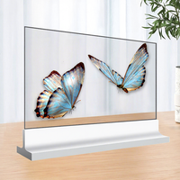 Écran tactile OLED transparent de 55 pouces, horizontal, sur pied, pour utilisation en magasin de détail et centre commercial, en stock