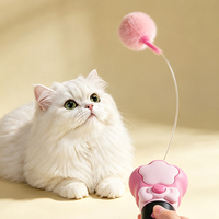 Jouet Électrique Interactif pour Chat : Canne à Pêche Lanceur de Balle Récupérable – Idéal pour l'Entraînement et le Divertissement de Votre Animal de Compagnie