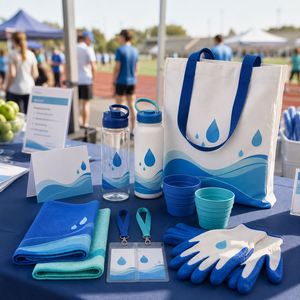 Kit de Estación de Hidratación Personalizado al por Mayor, OEM ODM, Paquete de Apoyo para Eventos Deportivos con Botellas, Toallas Refrigerantes, Vasos de Silicona y Guantes - Product Image 3