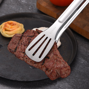 Pinza para Alimentos de Acero Inoxidable 304, Pinza para Asar Carne, Pinza para Voltear Filetes - Product Image 4