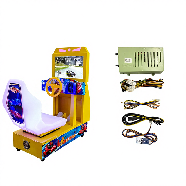 Coin Operated Video Arcade Racing Simulator Game Machine DIY Kit Motherboard + Cables + Setup Card for Sale