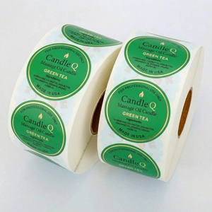 Étiquettes adhésives personnalisées écologiques recyclables imperméables pour pots de bougies Autocollants adhésifs UV - Product Image 2