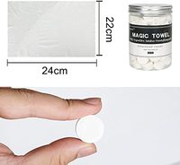 Serviettes compressées jetables, 100 pièces, écologiques, biodégradables, non tissées, hypoallergéniques, antimicrobiennes, séchage rapide, mini portables