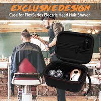 Étui de rangement portable écologique pour rasoir de voyage avec fermeture éclair pour rasoir FlexSeries - Conception simple en EVA durable