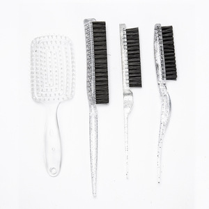 Juego de peines transparentes para peluquería Guangzhou Wanmei con cepillos de masaje y alisado, herramientas multifuncionales de estilismo - Product Image 1