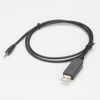 Adaptador de Conversión de USB RS232 a Conector de Audio de 2.5mm, Cable de Actualización de Comunicación y Flasheo, 1, 8MT-Negro - tipTXD ringrxd